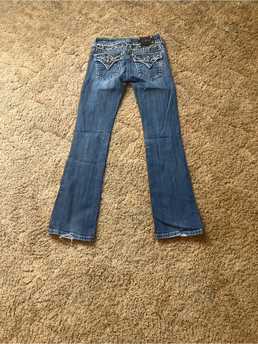 Miss Me Blue Embellished Bootcut Jeans